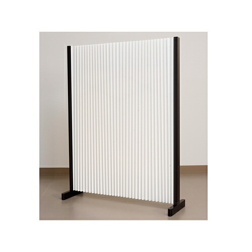 【最大1万円ｸｰﾎﾟﾝ4/4-9】 アコーディオンスクリーン 幅1350×高さ1250mm 和風 送料無料 衝立 間仕切り 和紙調タイプ 目隠し プリーツパーテーション 介護 学校 オフィス 更衣室 L7186-78