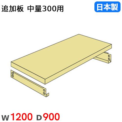【最大1万円ｸｰﾎﾟﾝ4/4-9】 棚板 幅120×奥行90cm 300kg/段 スチールラック用 中量ラック用 オプション 追加棚板 追加部材 国産 40301209074