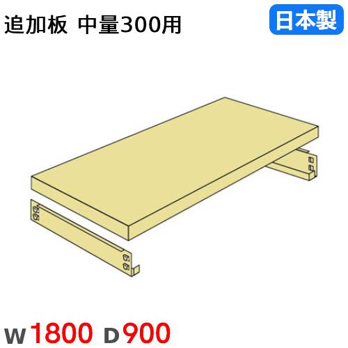 【13-15時&最大1万円ｸｰﾎﾟﾝ7/19-25】 棚板 幅180&times;奥行90cm 300kg/段 スチールラック用 中量ラック用 オプション 追加棚板 追加部材 国産 40301809074｜LOOKIT オフィス家具 インテリア
