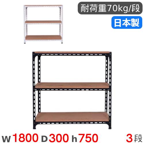 【SS制限事項P5倍6/5 13-15時\u0026最大限度1万円ｸｰﾎﾟﾝ6/4-10】 スチール写真仕合わせ 幅180×奥ふかさ30×高さ75糎 3段 70kg/段 一角棚 商いもの棚 公々然たる仕合わせ スチール写真棚 軽さ仕合わせ 納める棚 書物棚 棚 事務室 国産 ANGLE-183075-3