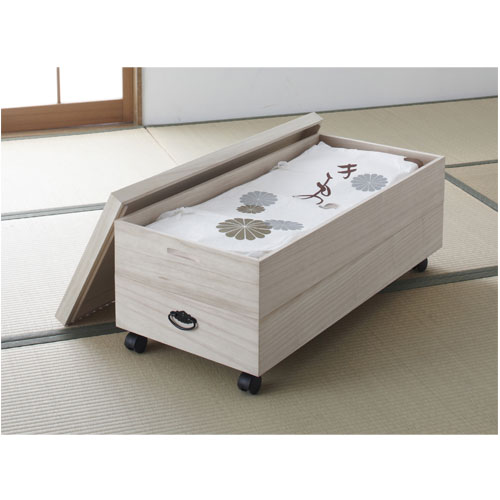 【SS制限事項P5倍6/5 13-15時\u0026最大限度1万円ｸｰﾎﾟﾝ6/4-10】 桐御召しもの箱 キャスター付き添い人 2段 総桐御召しもの容れもの 桐容れもの 御召しもの納める 御召しもの納める 桐タンス 桐洋服箪笥 洋服箪笥 収納家具納める 押入れ納める 木箱 和風 今めかしい 94100
