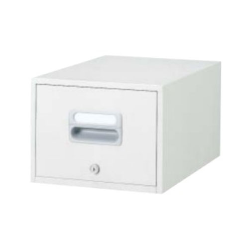 【P5倍4/20 13-15時&最大1万円ｸｰﾎﾟﾝ4/17-23】 【法人限定】 卓上キャビネット B5サイズ 書類整理 オフィス家具 引出し 1杯 資料保管 オフィス収納 スチールキャビネット 鍵付キャビネット 事務所 B5-11W