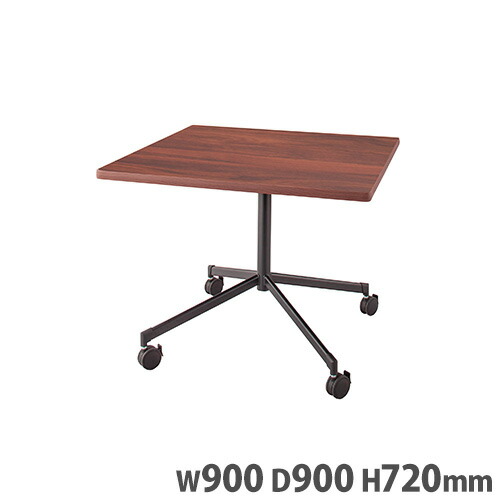 【P5倍5/5 13-15時\u0026最大1万円ｸｰﾎﾟﾝ5/5】 ミーティングテーブル 幅900×高さ720mm キャスター付き 十字脚テーブル 会議用テーブル スクエア型 角型 シルバーフレーム 作業台 オフィス 学校 塾 ESC-CS-S