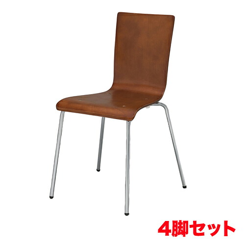 【最大1万円ｸｰﾎﾟﾝ4/4-9】 【法人限定】スタッキングチェア 4脚セット 会議椅子 ミーティングチェア 会議チェア ダイニングチェア おしゃれ ロビー プライウッドチェア RFC-FP-4SET