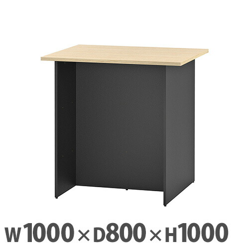 【P5倍5/10 13-15時\u0026最大1万円ｸｰﾎﾟﾝ5/9-15】 【法人限定】 カウンターテーブル 幅1000×奥行800mm 配線用切り欠き ハイカウンター カウンター デスク カウンターデスク 作業台 ワークテーブル RFDBM-1080NB