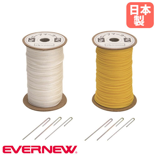 荷縄目じるし 差しわたし3mm×長さ300m エバニュー 白 黄 専用釘付 ポリエチレン 地びた扶養用荷縄 大地 運動競技市民大会 厚地の外套組み立て 教科課程扶養 日本製 EKA182 LOOKIT 執務室調度品 室内装飾