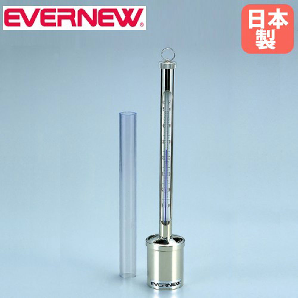 水温計 エバニュー 差しわたし5.5×長さ35糎 水温位置づける 水温管理すること 位置づける 防御すること入れもの付 水浴び 競泳 キッズスイミング スウィミングプール設備 水泳ぎ 水泳ぎ教場 日本製 EHB131