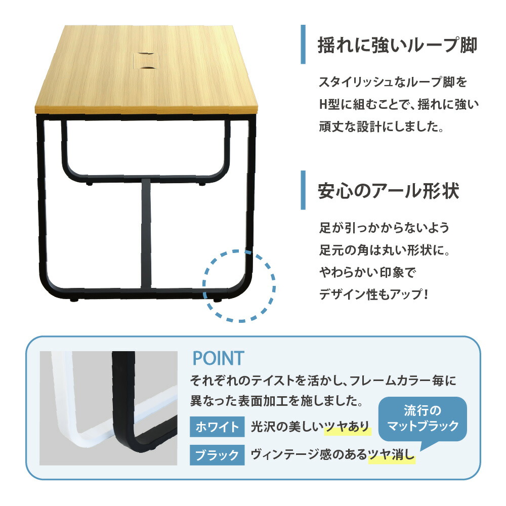 会議用テーブル チェア 固定肘 ミーティングテーブル GLL-1575H-S9 セット 打合せ 幅1500×奥行750mm 会議セット 会議チェア  ミドルバック 4人用