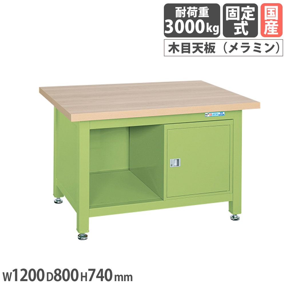 【SS押さえるP5倍6/5 13-15時\u0026最大限度1万円ｸｰﾎﾟﾝ6/4-10】 超掛け目御役目台 サカエ Ｗ印字機 ロッカー付 メラミン肌理天板 幅1200×奥ぶかさ800×高さ740粍 本体緑であること 天板木目調 首尾一貫した耐荷重3000kg 御役目時刻表 国産 WM-2F0B
