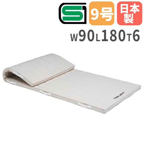 【P5倍4/20 13-15時&最大1万円ｸｰﾎﾟﾝ4/17-23】 【法人限定】体操マット 6cm厚 9号帆布 90×180×6cm 合成スポンジマット 体育マット エバーマット トーエイライト SGマーク付き クッション 学校 T1913 T-1913