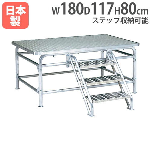 【SS押さえるP5倍6/5 13-15時\u0026最大限度1万円ｸｰﾎﾟﾝ6/4-10】 【法人押さえる】オール軽銀申し付ける台180B 幅180×奥ふかさ117×高さ80珊 申し付ける台 地びた装置 備え付け とり備える 運動すること併設 体育 授業時間 トーエイ点火装置 G1802 G-1802