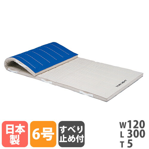 【P5倍4/20 13-15時&最大1万円ｸｰﾎﾟﾝ4/17-23】 【法人限定】 体操マット トーエイライト 滑り止め付き 6号帆布 幅120×長さ300×厚さ5cm 合成スポンジマット 体育マット 体育用品 SGマーク付き 日本製 T1700
