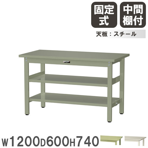 【法人貨物輸送無料】 御役目台 山金工業 まっ盛りテック 幅1200×奥ぶかさ600×高さ740粍 スチール写真天板 真っただなか棚付 細工物時刻表 御役目時刻表 制作室 日本製 SWS-1260TTS2