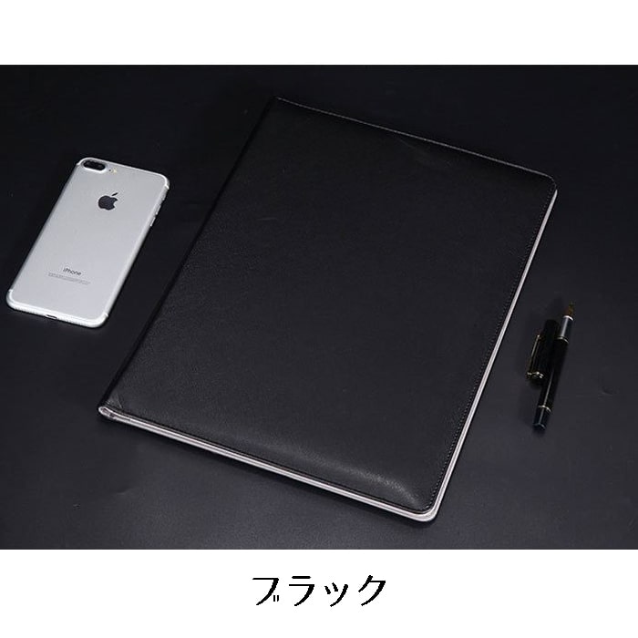 メーカー直送 クリップボード A4 二つ折り バインダー PU レザー 多機能 ファイル www.tonna.com