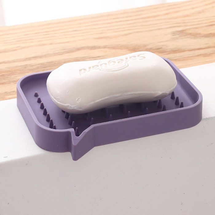 ソープトレー 石鹸置き おしゃれ かわいい せっけん カラフル シリコン ソープ ソープディッシュ バスグッズ 丸洗い 台所 水が流れる 水はけ 水切り 洗面台 浴室 清潔 石鹸ホルダー 送料無料 休み ソープディッシュ