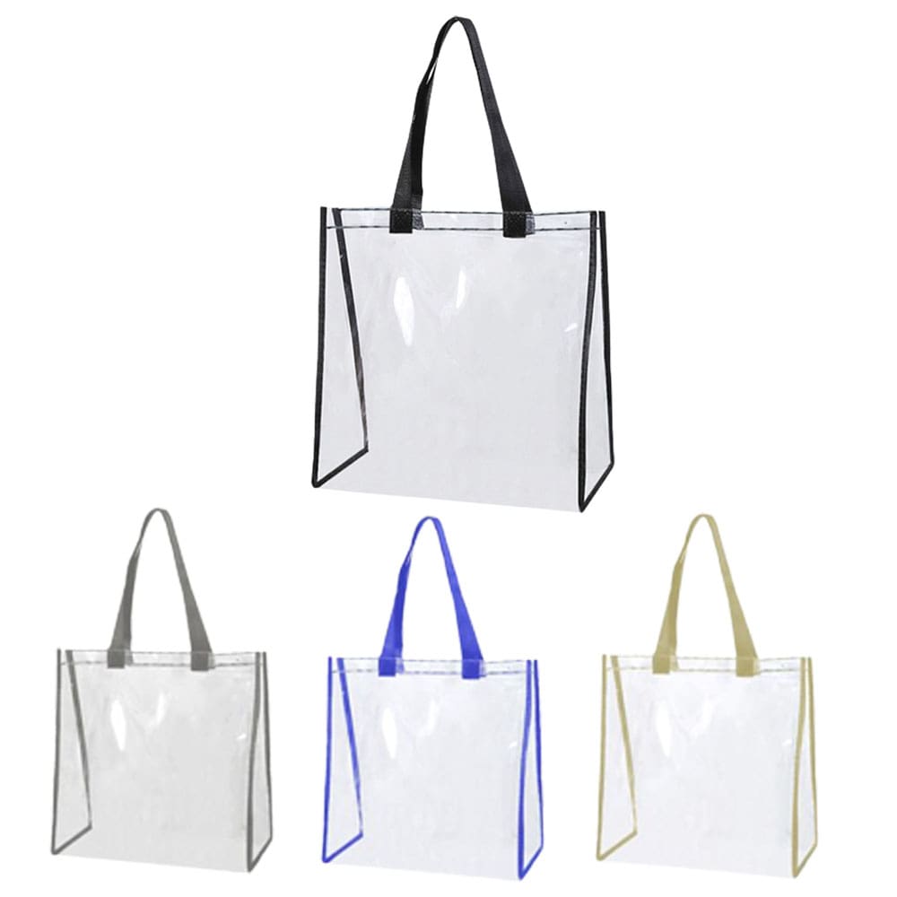 【楽天市場】【スーパーSALE 10％OFF】 クリア バッグ 収納 ビニールバッグ 透明 トート 大容量 軽量 レディース メンズ かわいい