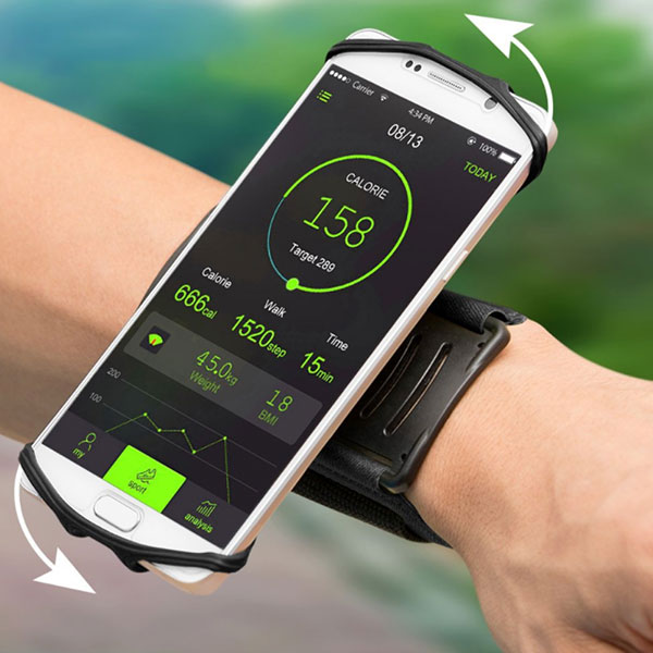 楽天市場 手首 固定 スマホ ホルダー 180度 回転 ベルト リストバンド 手首 固定 アーム 料理 スマホ 通勤 通学 手首 ウォーキング ランニング 送料無料 ロールショップ