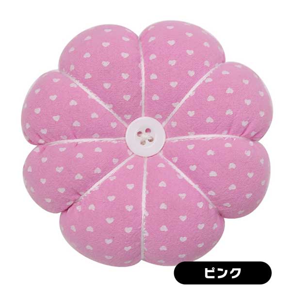 市場 ピンクッション 手首 裁縫 花柄 かぼちゃ 花 手芸 腕用 服飾 服飾学校 剣山 パンプキン 花モチーフ フラワー