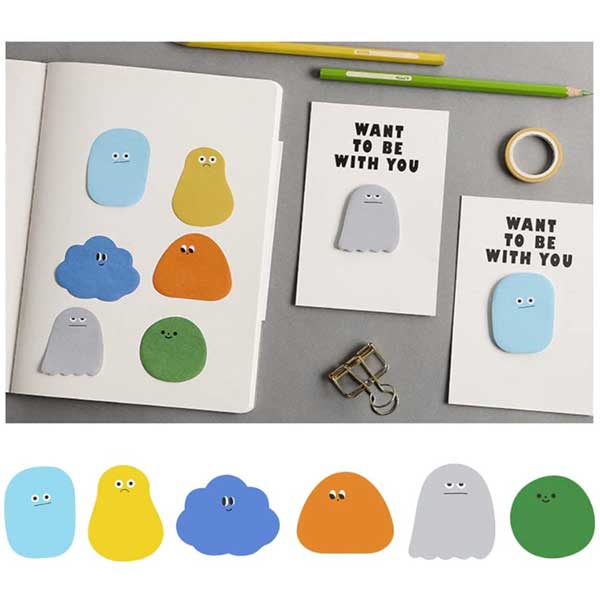 ファッション 付箋 かわいい 6種x2 約360枚 カラフル メモ帳 強粘着 ノート メモ用紙 ふせん 付箋紙 メッセージカード 文房具 超特養 送料無料 Www Tonna Com