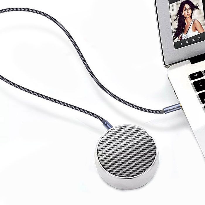 新作送料無料 オーディオケーブル 2m 3極 Auxケーブル 3 5mm ステレオミニプラグ ヘッドホンケーブル スピーカー 車 スマホ クリスタルナイロン編み 送料無料 Jips Ac In