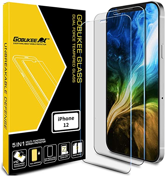 iPhone12 Mini 5.4 2枚 ガラス フィルム 9H硬度 ウルトラクリア 保護フィルム ケースフレンドリー [ガイド枠付き] [日本製素材] ...