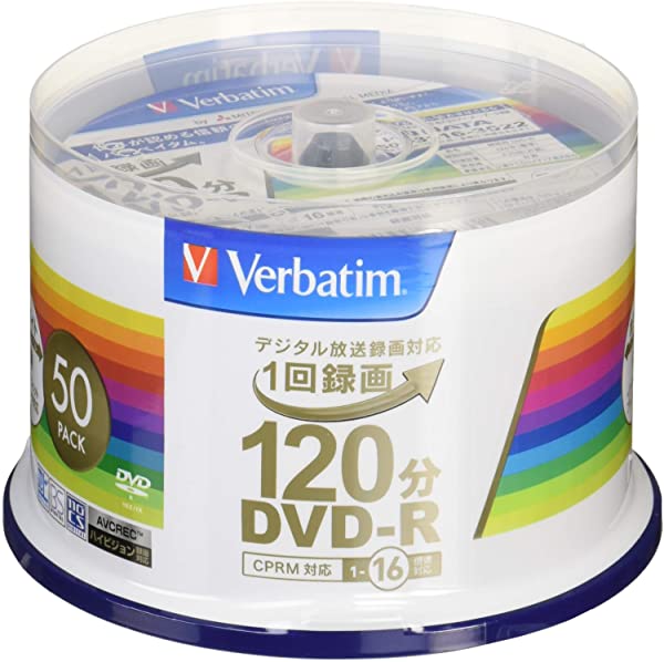 まとめ バーベイタム 録画用DVD-R 25枚 白 ホワイトワイドプリンタブル 120分1-16倍速 スピンドルケース 1パック VHR12JP25V1