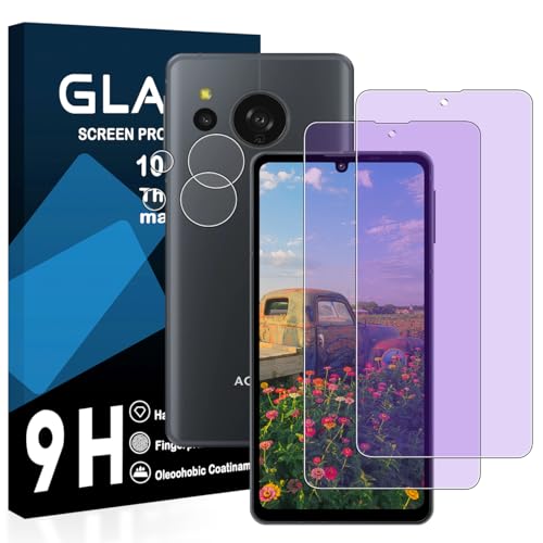 AQUOS sense8 / AQUOS sense7 ガラスフィルム アクオスセンス8 SH-54D / SHG11 保護フィルム 目の疲れ軽減 目に優しい ブルーライトカット 硬度9H 気泡ゼロ 飛散防止 指紋防止 高感度 衝撃吸収 ラウンドエッジ加工 [2枚ブルーライトカット+2枚レンズフィルム]... 103,045円