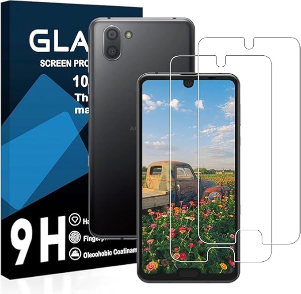 AQUOS R3 ガラスフィルム アクオス R3 SH-04L SHV44 保護フィルム 硬度9H 気泡ゼロ 飛散防止 指紋防止 衝撃吸収 ラウンドエッジ加工 [2枚セット] 送料無料