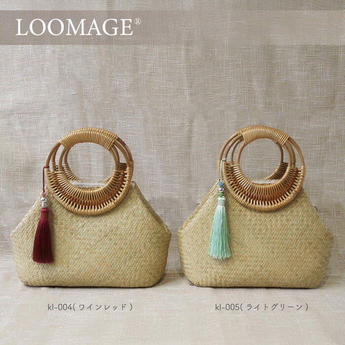 かごバッグ ハンドバッグ レディース ラタン 小さめ 大人 天然素材 内布 インナーバッグ ファスナー タッセル 上品 ベトナム おしゃれ 春 夏 秋 冬 ラタン ハンドル ナチュラル リゾート 和服 和小物 浴衣 着物 kl-004,kl-005