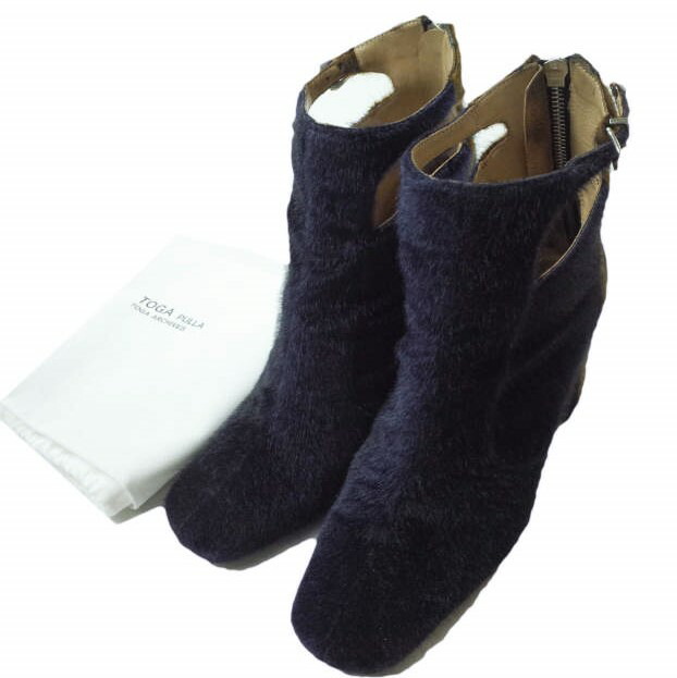 toga pullaバックルスウェードアンクルブーツ コバルト【sale】 楽天市場】TOGA PULLA トーガ プルラ メタルバックルウエスタン