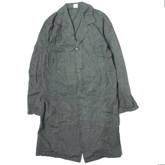 楽天市場】フレンチヴィンテージ ブラックリネンアトリエコート 44