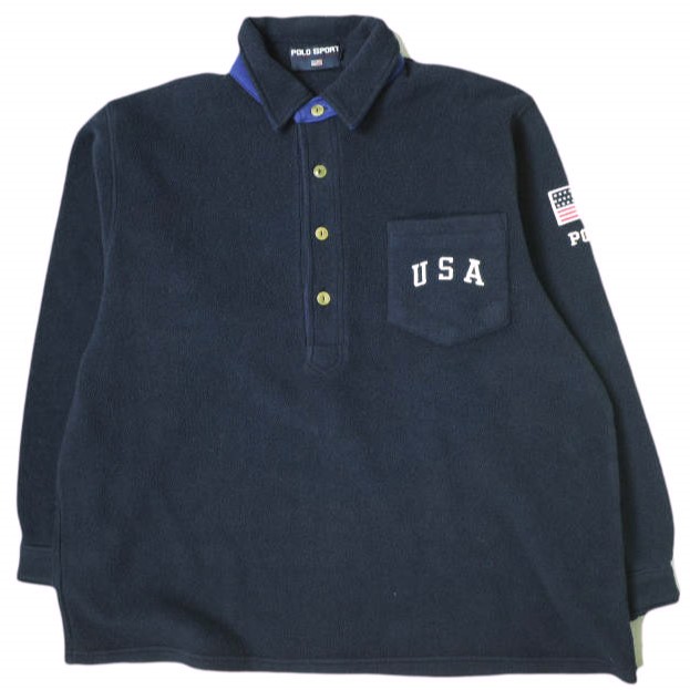 POLO RALPH LAUREN 星条旗 ロゴプリント トラックジャケット 90s POLO COUNTRY RALPH LAUREN デニムジャケット 星条旗