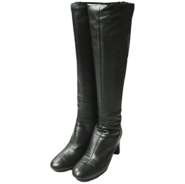 3.1 Phillip Lim スリーワン フィリップリム イタリア製 Nadia ラムスキンロングヒールブーツ 37(24cm) BLACK レザー シューズ【中古】【3.1 Phillip Lim】