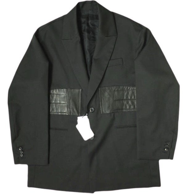 ジャケット・アウター stein OVER SLEEVE FAKE LEATHER JACKET 楽天市場】stein シュタイン 20AW OVER SLEEVE FAKE LEATHER