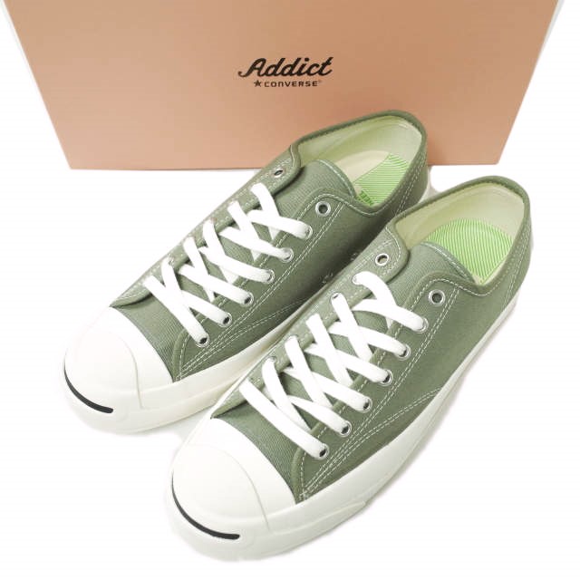 CONVERSE ADDICT コンバースアディクト JACK PURCELL CANVAS ジャックパーセル キャンバス 1CL858 US5.5(24cm) KHAKI ローカット スニーカー シューズ【新古品】【中古】【CONVERSE ADDICT】