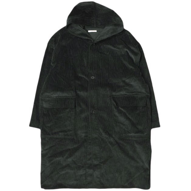 s.k. manor hill エスケーマノアヒル 18AW アメリカ製 HOODED CANOPY COAT - CORDUROY コーデュロイフーデッドコート 18020597000330 L BLACK オーバーサイズ アウター【中古】【s.k. manor hill】｜USED SELECT SHOP Loop店