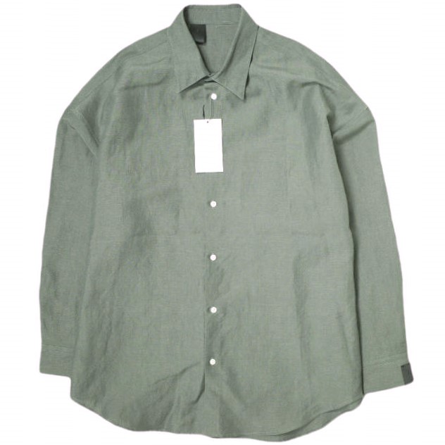 N.HOOLYWOOD COMPILE LINE エヌハリウッド ミスターハリウッド コンパイルライン 25SS 日本製 SHIRT ウールリネン ビッグシルエットシャツ 2251-SH07-001 peg 40 GRAY 長袖 定価36,300円 トップス【新古品】【中古】【N.HOOLYWOOD COMPILE LINE】