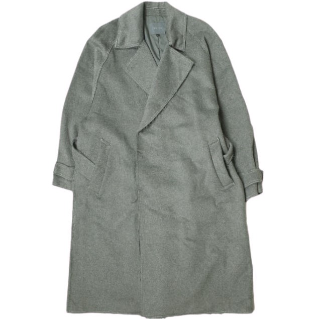 GEN_DAI ゲンダイ 23AW LONG COAT ベルテッド ウールオーバーコート 1 グレー カットオフ チェスター アウター【中古】【GEN_DAI】|USED SELECT SHOP Loop店