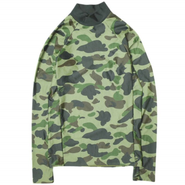 【楽天市場】A BATHING APE ア ベイシング エイプ 日本製 1ST CAMO RASH GUARD M ラッシュガード ...