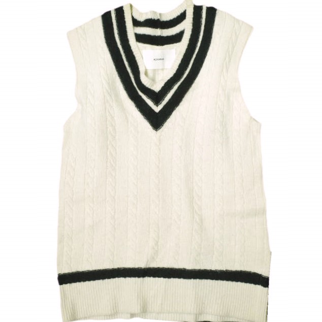楽天市場】ADAWAS アダワス Bshop 別注 ベスト オフホワイト サイズ