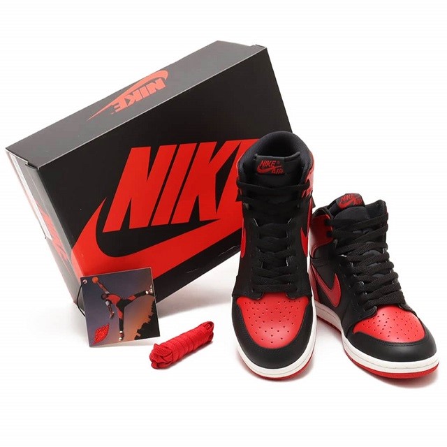 NIKE ナイキ 25SS AIR JORDAN 1 HI 85 BRED 2025 エアジョーダン 1 ご機嫌 85 食パン HV6674-067 US9.5(27.5珊) BLACK/VARSITY RED-WHITE スニーカー シューズ【新古品】【中古】【NIKE】