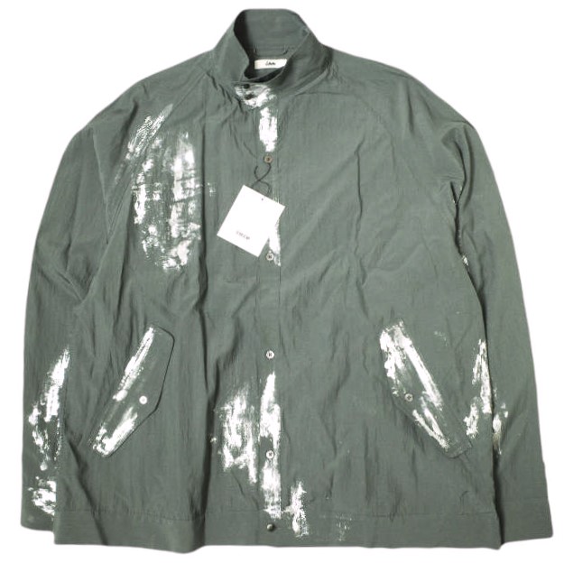 EMAM エマム 25SS 日本製 Painted Swing Top Shirt ペイントスイングトップシャツ EM25SS-SH001 1 DARK GRAY 長袖 ハリントンジャケット トップス【新古品】【中古】【EMAM】