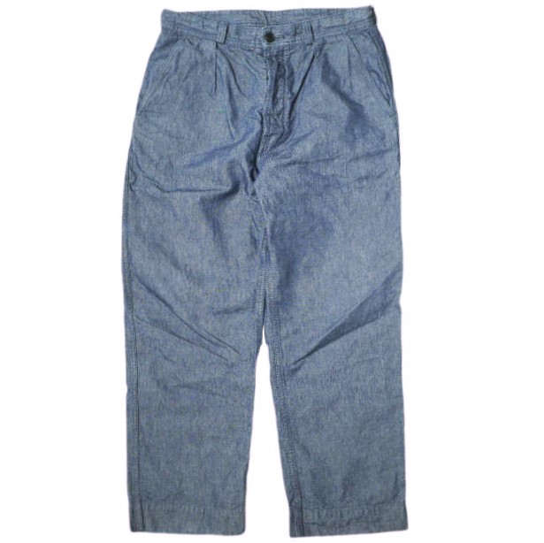 SOVEREIGN ソブリン 日本製 コットン/リネン 1プリーツインディゴパンツ 1114-246-8360 L Indigo UNITED ARROWS ボトムス【中古】【SOVEREIGN】