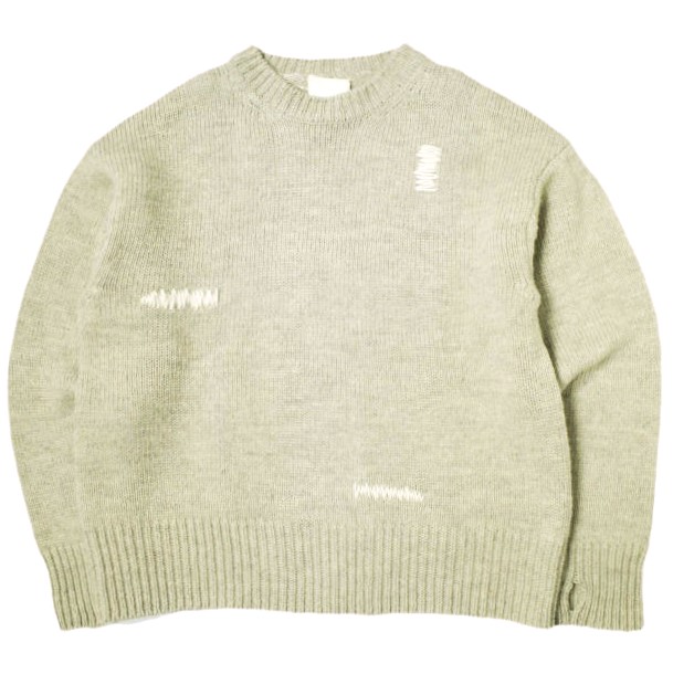 refomed リフォメッド 23AW 日本製 GRANNY REPAIR KNIT SWEATER グラニーリペアニットセーター REKN-004 3 IVORY セーター クルーネック トップス【中古】【refomed】