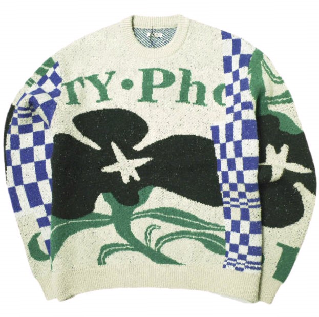 楽天市場】KHOKI コッキ Embroidery-design crew-neck cardigan エン