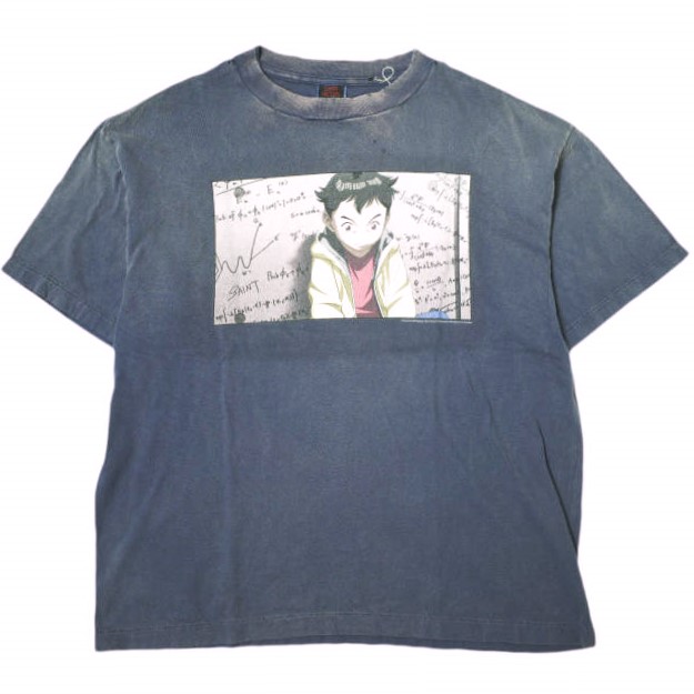 SAINT MICHAEL x PLUTO セントマイケル プルートゥ 24AW 別注 日本製 PT_SS TEE / PLUTO Netflix グラフィックプリントTシャツ SM-YS1-0000-C29 XL NAVY 半袖 SAINT Mxxxxxx トップス【新古品】【中古】【SAINT MICHAEL × PLUTO】