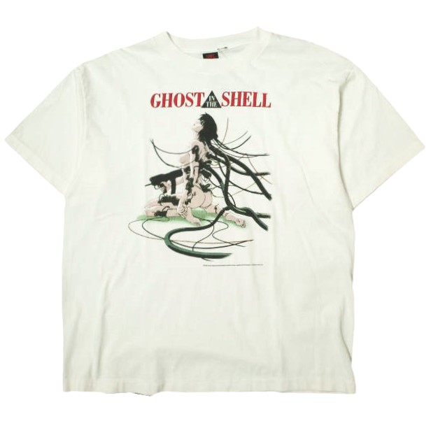 SAINT MICHAEL セントマイケル 24AW 日本製 GS_SS TEE / GITS GHOST IN THE SHELL 攻殻機動隊 グラフィックプリントTシャツ SM-YS1-0000-C32 L WHITE 半袖 SAINT Mxxxxxx トップス【新古品】【中古】【SAINT MICHAEL】
