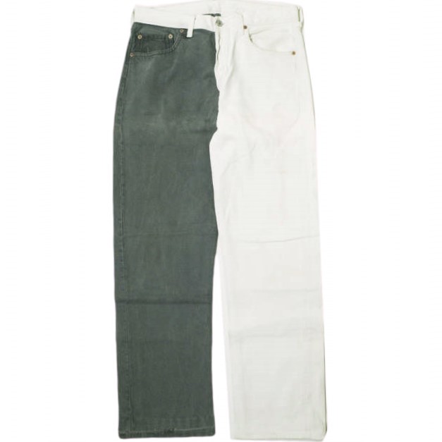 Levi's リーバイス アメリカ製 90s 501 ドッキングリメイクデニムパンツ 501-0127 W33 BLACK&WHITE ヴィンテージ ボタン裏546 ボタンフライ ジーンズ MADE IN USA ボトムス【中古】【Levi's】