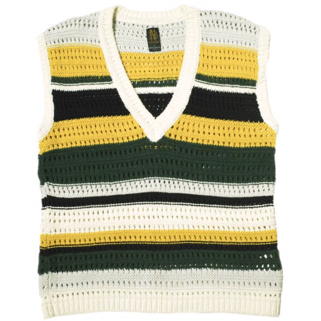 楽天市場】古着 BATONER バトナー 日本製 Vネック ニットベスト 1
