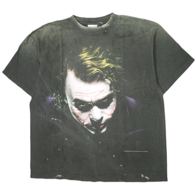 SAINT MICHAEL x THE DARK KNIGHT TRILOGY セントマイケル ザ ダークナイト トリロジー 25SS 別注 日本製 BTM_SS TEE / JOKER ジョーカーTシャツ SM-HR8-0000-C53 L BLACK SAINT Mxxxxxx トップス【新古品】【中古】【SAINT MICHAEL × THE DARK KNIGHT TRILOGY】